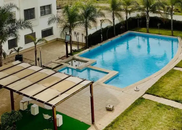 Appart Haut Standing, Calm A Nouaceur, Parking, Piscine, A 4Min De L\'Aeroport